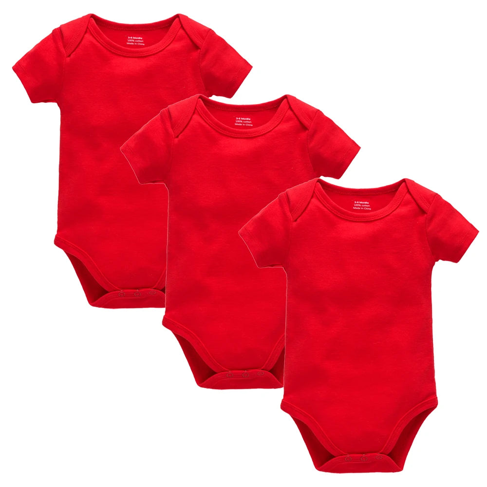 Plain Bodysuits ( 3 Pieces Set)