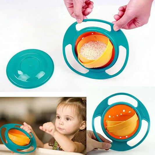 Rotatable Spill-Proof Kids Bowl