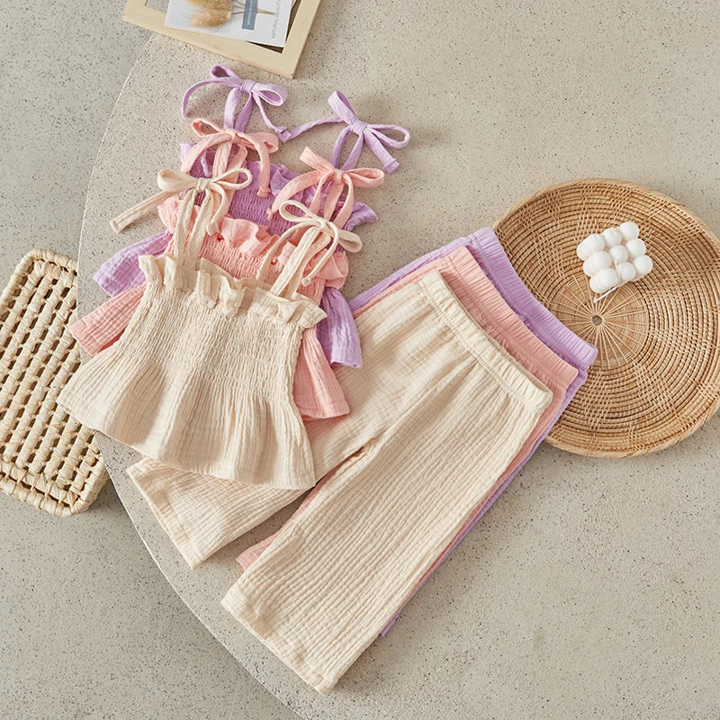 Pastel Strappy Top and Pants