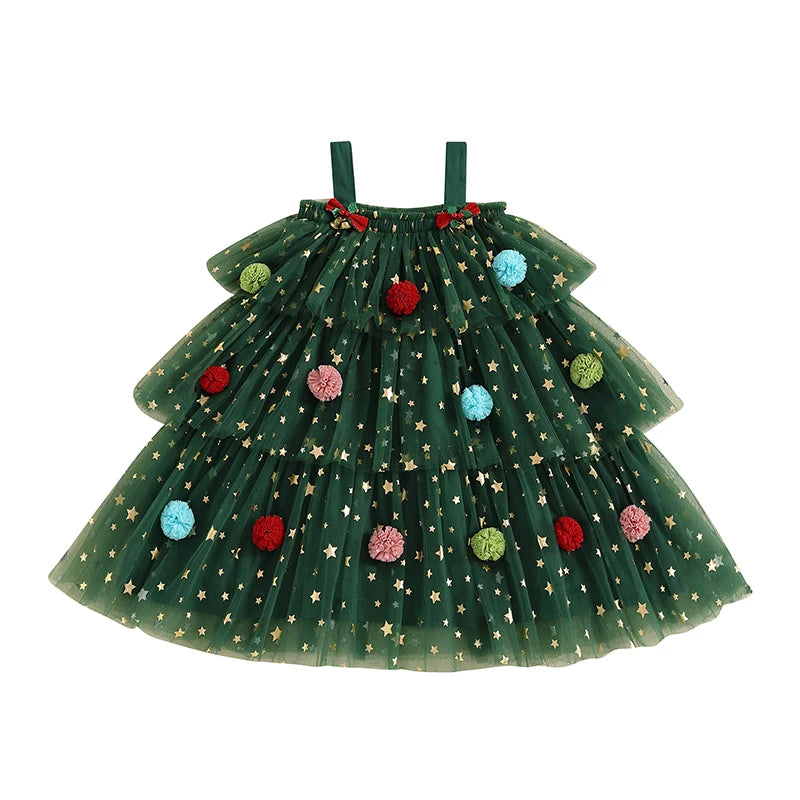 Sleeveless Plush Christmas Dress