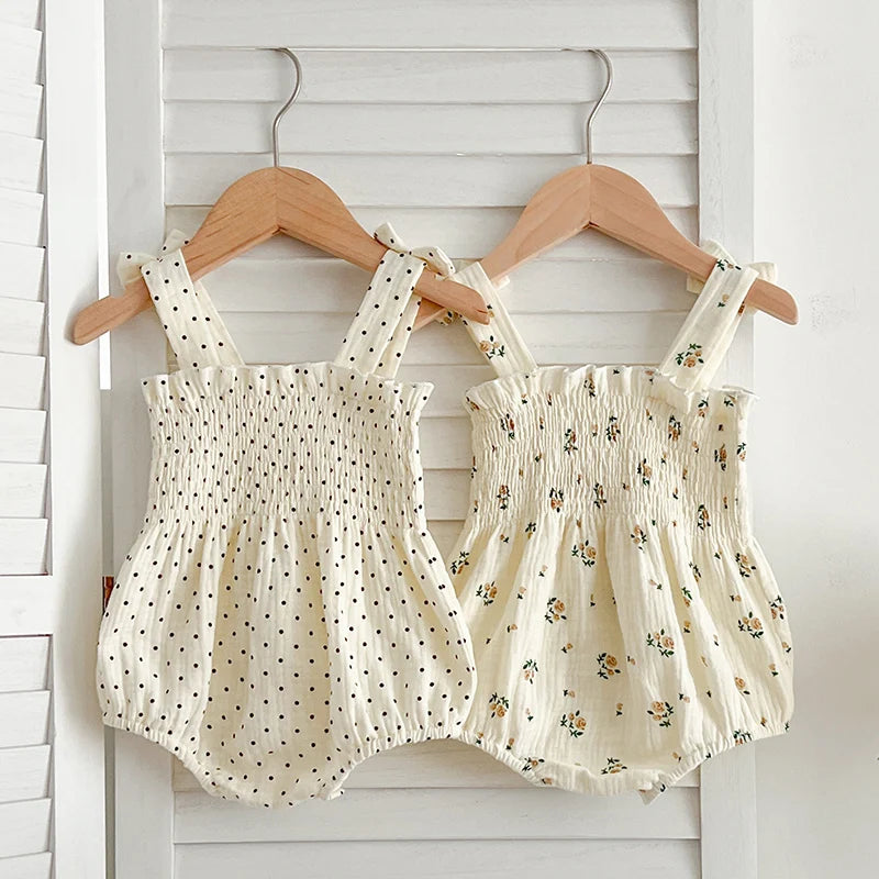 Cotton Sleeveless Rompers