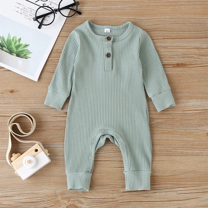 Casual Solid Color Romper