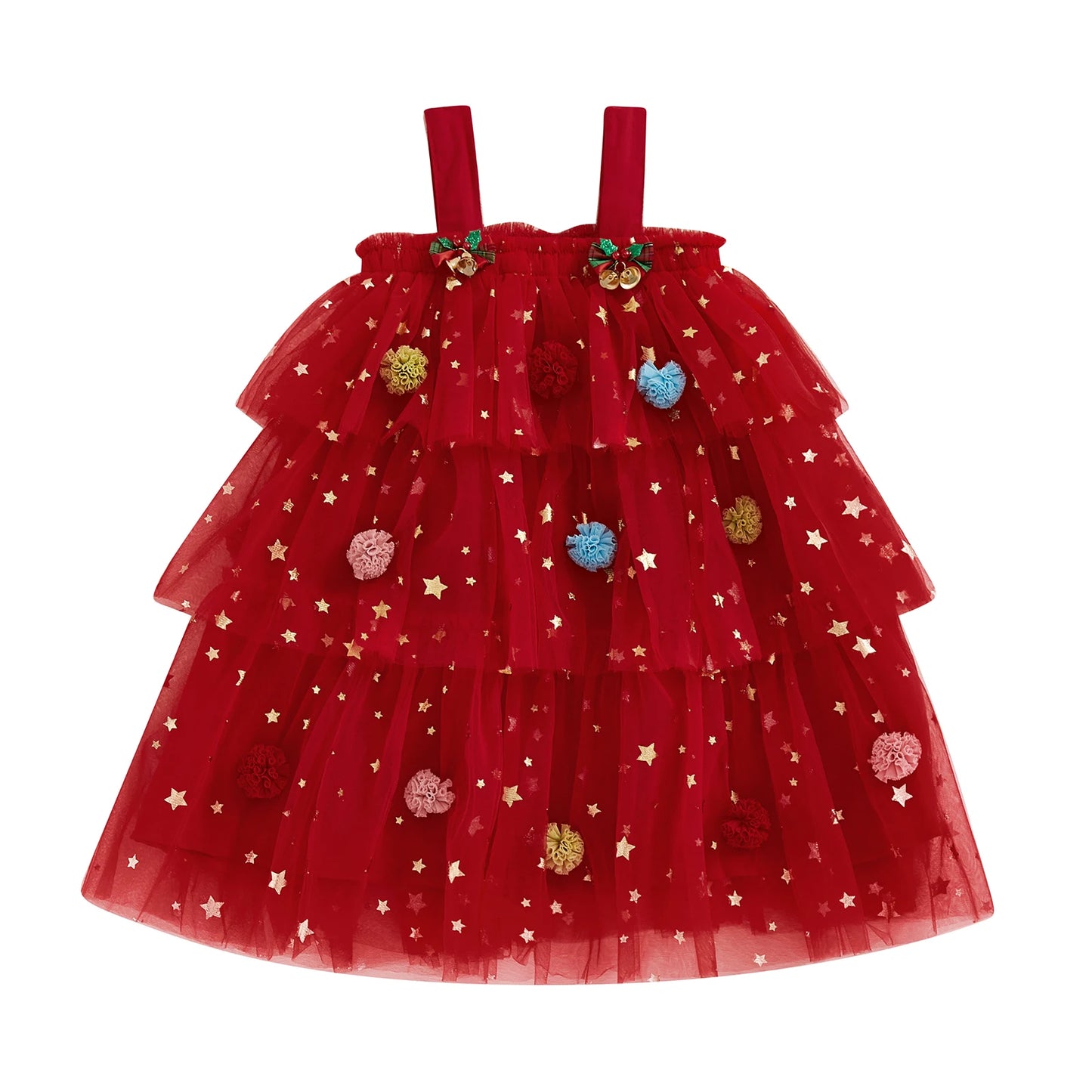 Sleeveless Plush Christmas Dress