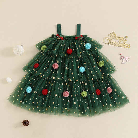 Sleeveless Plush Christmas Dress