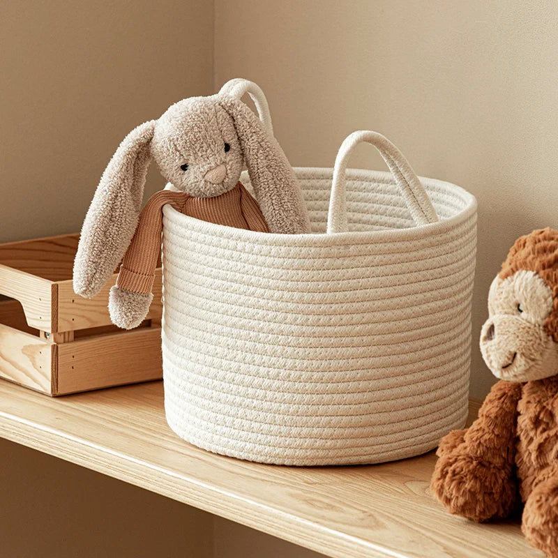 White Woven Baskets