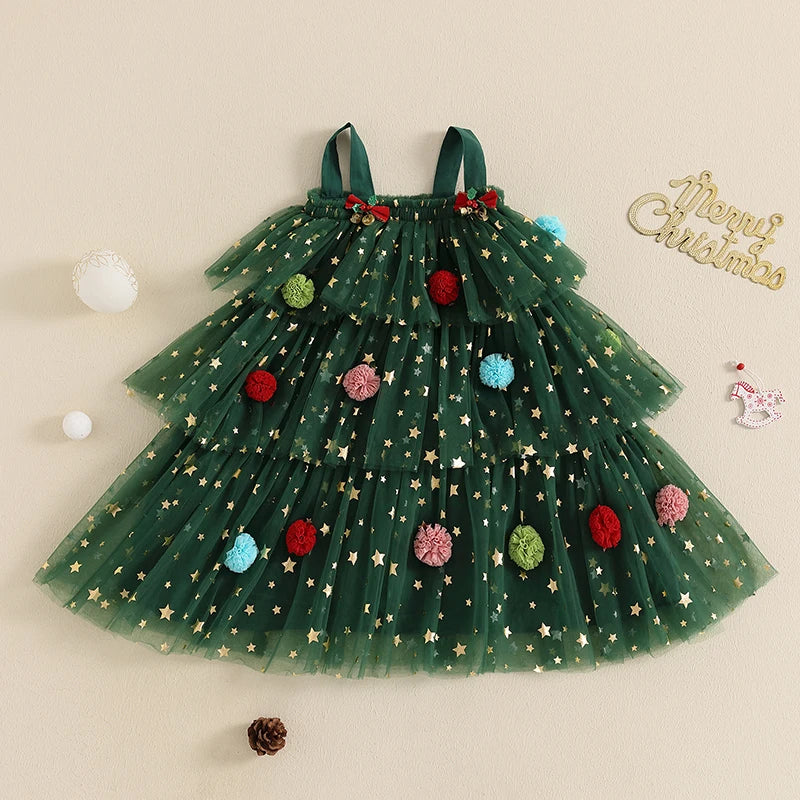 Sleeveless Plush Christmas Dress