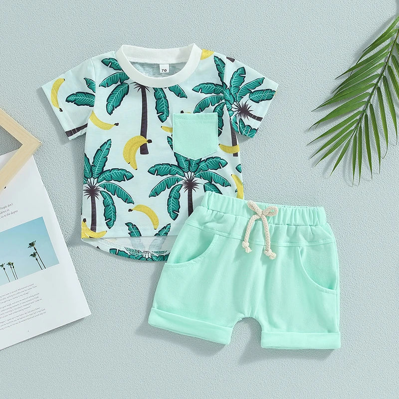 Tropical Tees and Pants