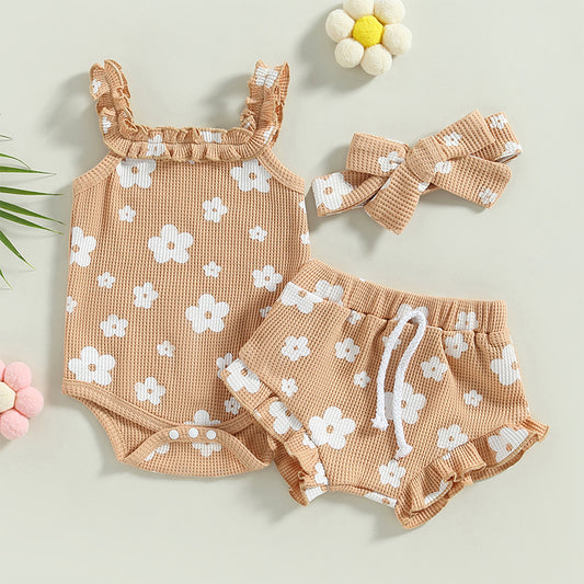 Matching Romper/Shorts and Bow