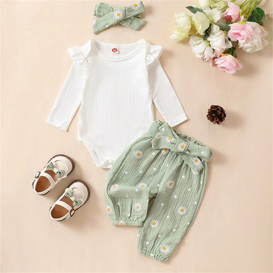 Jumpsuit/ Pant and Bow Set